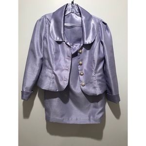 Lilac 2 Piece Handmade Custom Suit Set